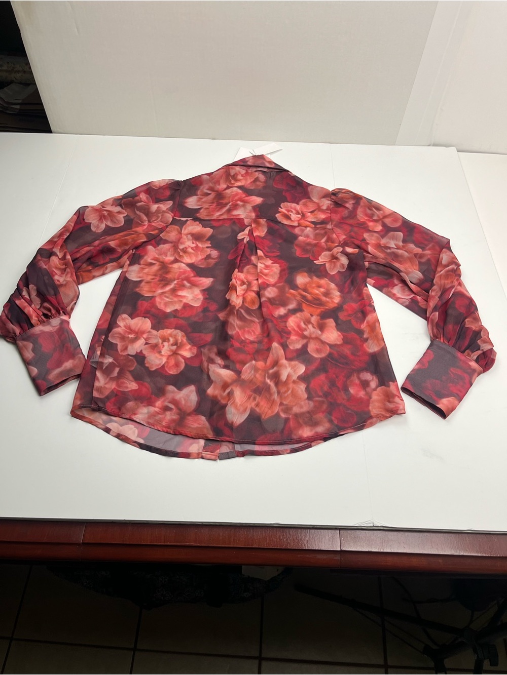 Runaway the Label Fleetwood Blouse Josephine Print Floral Women Small NEW *FLAWS - Picture 14 of 14